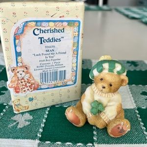 Cherished Teddies Irish Boy Figurine SEAN “Luck Found Me A Friend In You” 1993